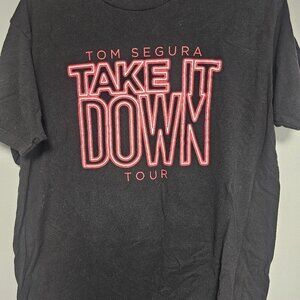 Tom Segura 2019 Take it Down Tour T-Shirt XL YMH offical tour Black Red
